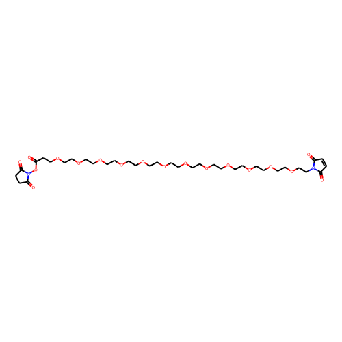 Mal-PEG12-NHS ester Chemical Structure