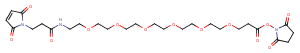 Mal-amido-PEG6-NHS ester Chemical Structure