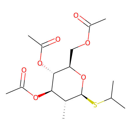 1-(Isopropylthio)-2,3,4,6-tetra-o-Ac-beta-D-glucosylpyranose Chemical Structure