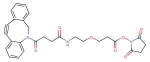 DBCO-PEG1-NHS ester Chemical Structure