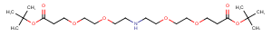 NH-bis(PEG2-C2-Boc) Chemical Structure