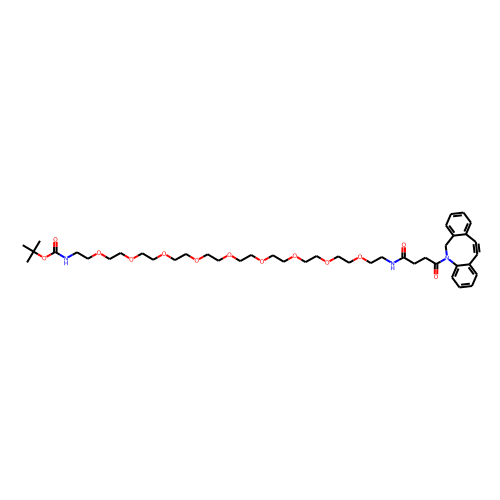 DBCO-PEG9-NH-Boc Chemical Structure