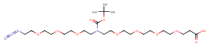N-(Azido-PEG3)-N-Boc-PEG4-acid Chemical Structure