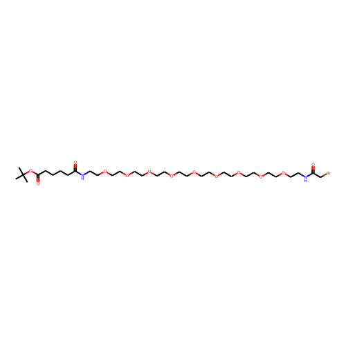 Bromoacetamido-PEG9-ethylcarbamoyl-C4-Boc Chemical Structure