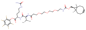 BCN-PEG3-VC-PFP ester Chemical Structure