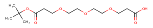 Acid-PEG3-C2-Boc Chemical Structure