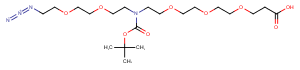 N-(Azido-PEG2)-N-Boc-PEG3-acid Chemical Structure