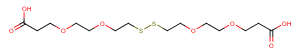 Acid-PEG2-SS-PEG2-acid Chemical Structure