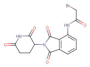 Pomalidomide-amido-C1-Br Chemical Structure