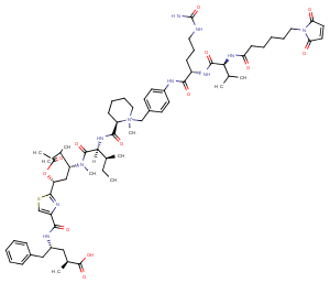 MC-VC(S)-PABQ-Tubulysin M Chemical Structure