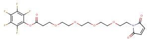 Mal-PEG4-PFP ester Chemical Structure