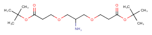 NH-bis(C1-PEG1-Boc) Chemical Structure