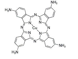 氨基(-NH2)酞菁铜，四氨基酞菁铜(CuTAPc)