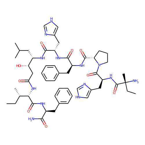 Renin inhibitory peptide, statine