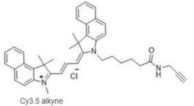 Cy3.5-alkyne；  Cyanine3.5-炔烃；  近红外菁染料Cy3.5-alkyne
