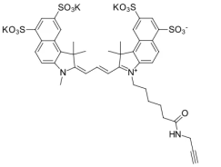 Sulfo-Cy3.5 alkyne；  磺基花青3.5炔烃;  磺化Cy3.5 炔烃