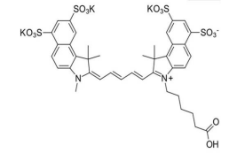 Sulfo-Cyanine5.5 羧酸；  磺基花青5.5-COOH
