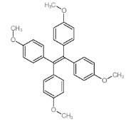 CAS:10019-24-6，1,1,2,2-四(4-甲氧基苯基)乙烯，AIE聚集诱导发光材料