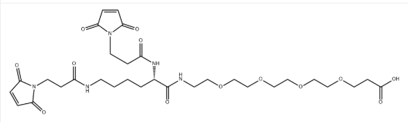 CAS:1426164-52-4，Bis-Mal-Lysine-PEG4-acid