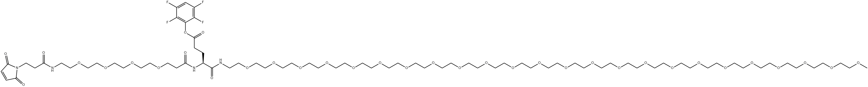 cas:2408741-87-5 Mal-PEG4-Glu(TFP ester)-NH-m-PEG24