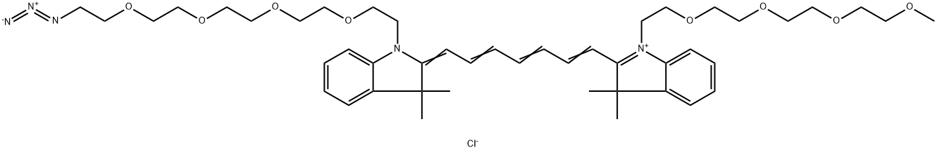 N-(m-PEG4)-N'-(azide-PEG4)-Cy7